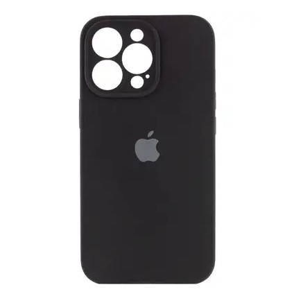 Silicone Case Full Camera Protective (AA) для iPhone 15 Pro Max (Black)-0